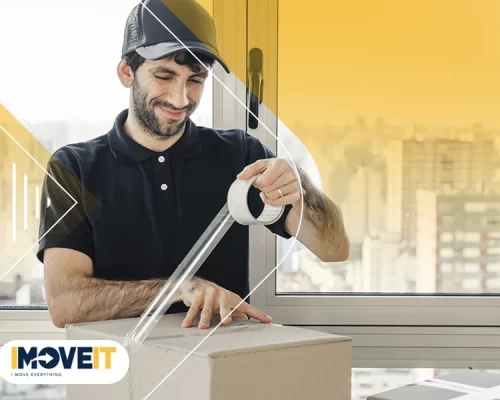 someone packing a house goods